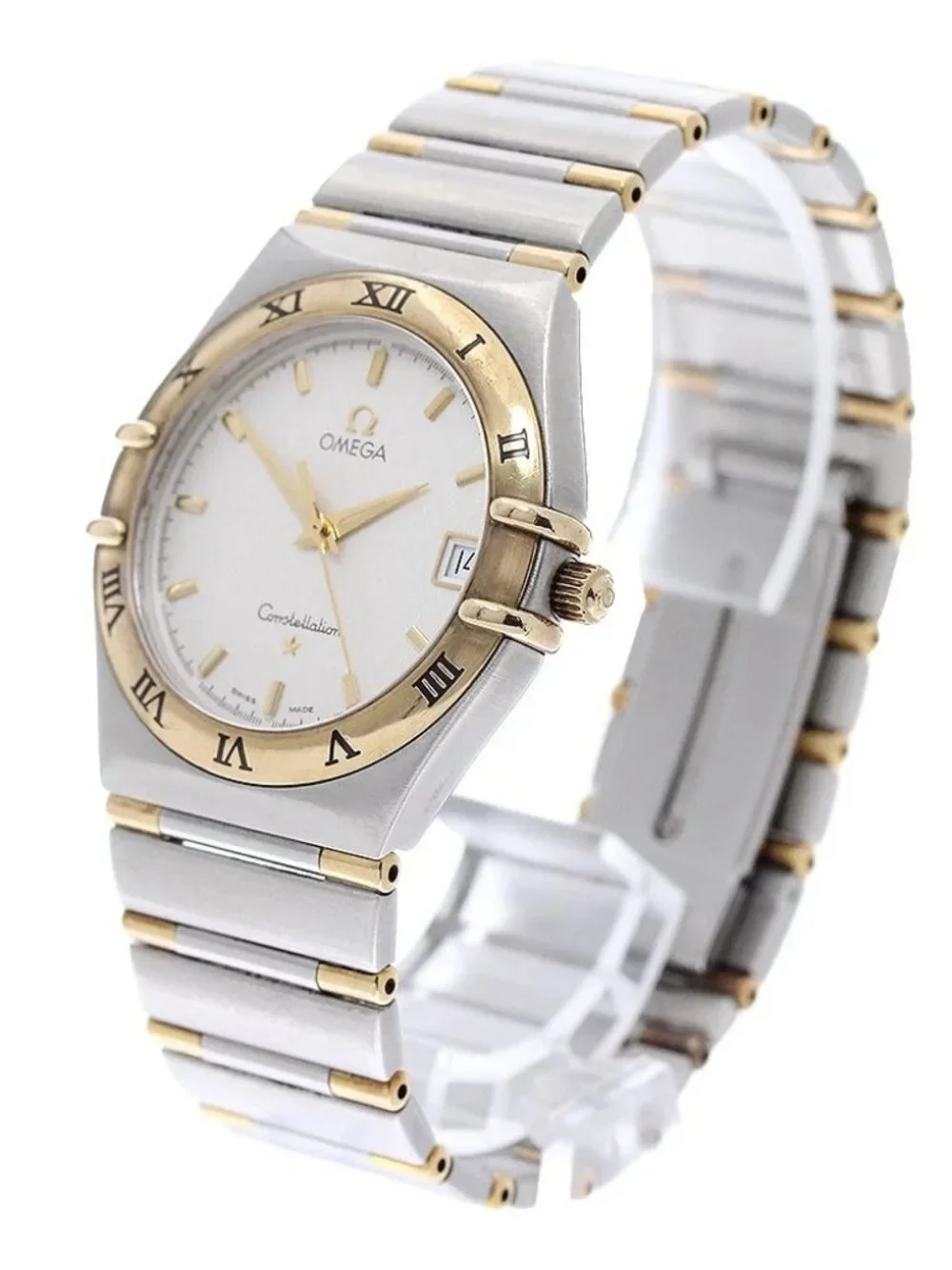 OMEGA Constellation 1312.30 date half bar white Dial Quartz Men's Watch_971506